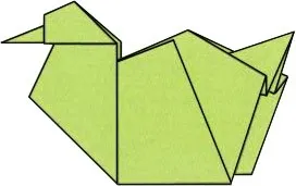 Оригами патица - схема сглобяване стъпка по стъпка оригами