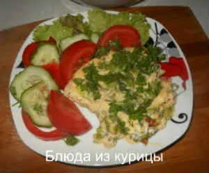 Омлет з куркою і грибами (куркою) Омлет з куркою і грибами