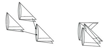 schema de pește Origami, pas cu pas fotografii și o lecție video de pentru copii