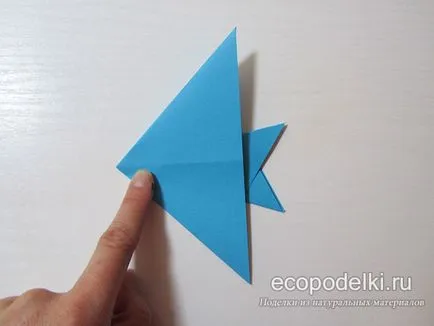 Origami pește - scheme și ateliere de lucru simple,