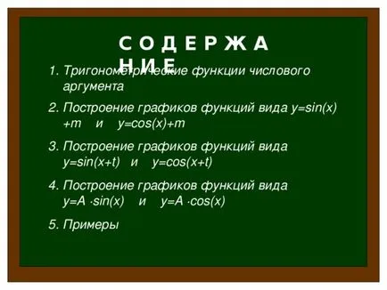 Reprezentarea grafică a funcțiilor trigonometrice 11klasse - matematică, prezentări