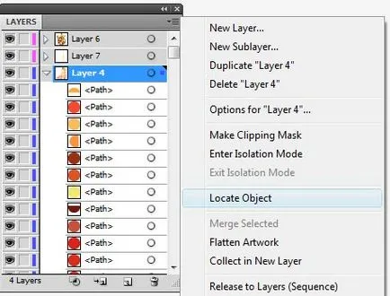 Lucrul cu straturi în Adobe Illustrator