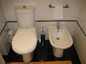 Distanța dintre vasul de toaletă și bideu, baie, WC