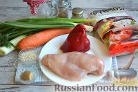 Funchoza recept csirkével és zöldségekkel