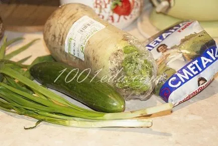 Recept saláta retek - friss saláták 1001 étel