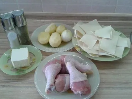 Beshbarmak рецепта с пиле и картофи на