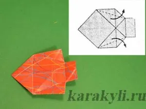 Fish Origami pentru copii cu vârsta de 6-7 ani, Scribble