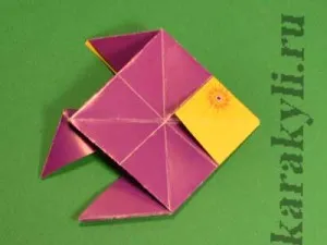 Fish Origami pentru copii cu vârsta de 6-7 ani, Scribble