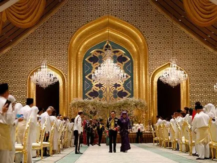 Luxus esküvő Prince Brunei és programozó