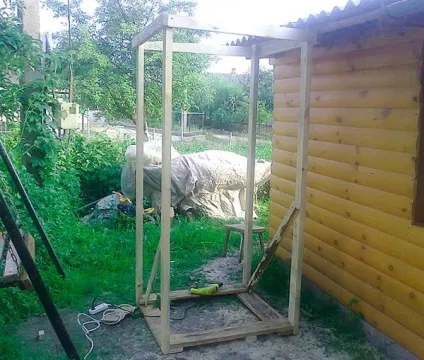 Літній душ креслення, розміри, фото покрокового виготовлення (креслення) Літній душ креслення, розміри, фото покрокового виготовлення
