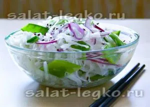 Saláták daikon