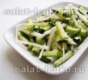 Saláták daikon