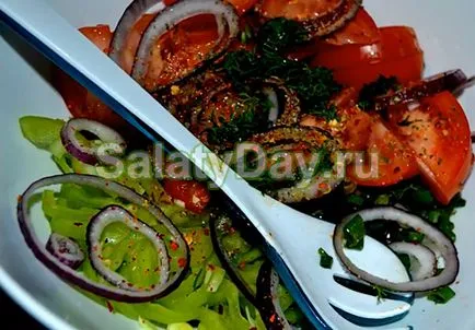 Saláta-tenger koktél - egy csemege elérhető az asztalnál recept fotók és videó