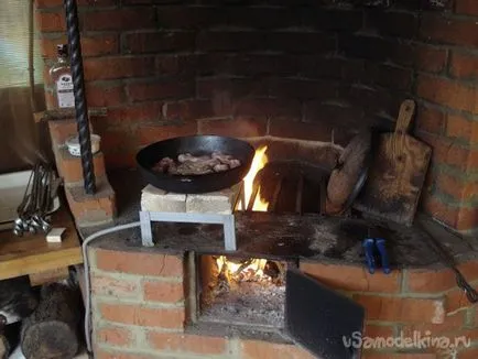 Домашна ретро електрическа печка