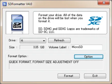 Sd formatorului - formata card SD cu înțelepciune - lumea de navigare auto