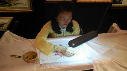 picturi de mătase de istorie Vietnam aparenței - meseriași echitabil - manual, lucrate manual