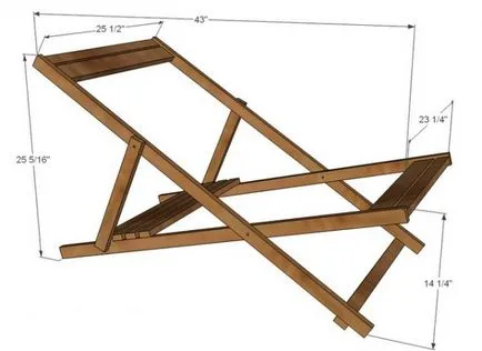 Deck стол с ръцете си как да се направи дървен шезлонг, рисуване, стол Кентъки Sun, с сгъваем