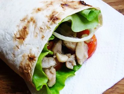 Shawarma otthon, és főzzük Shawarma - Receptek képekkel