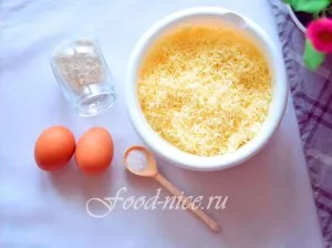 Sajt golyók - lépésről lépésre recept fotók