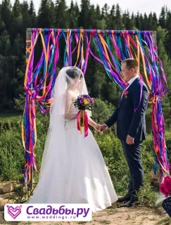 Az esküvő a természetre, esküvői forgatókönyv jellegű
