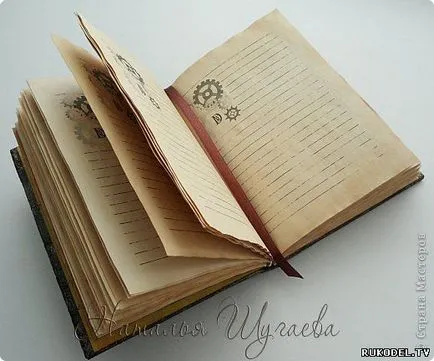 Steampunk notebook, ajándék férfiaknak