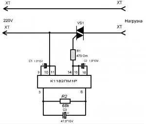 Schema soft starter polizor - circuite directoare și samodelok