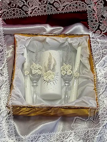 Весільні келихи, країна майстрів (скло) Весільні келихи, країна майстрів