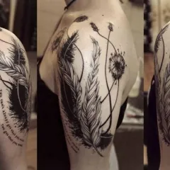 Tatuaj păpădie - valoare desene sau modele tatuaj și fotografii