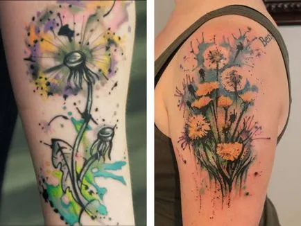 Tattoo pitypang - érték tetoválás minták és képek