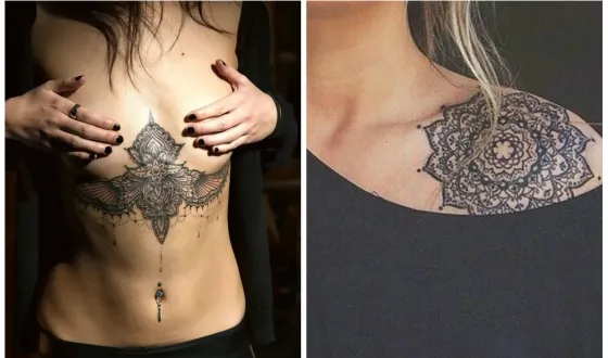 Tatuaje ornamentale, stil special ornamentale și subiecte