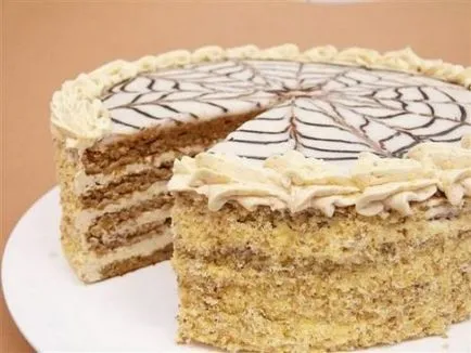 Cake „Esterházy”, egy klasszikus recept lépésről lépésre fotók