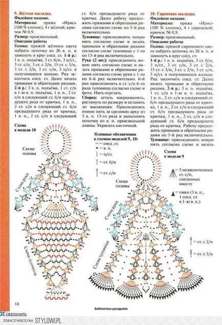 Трикотажни отметки за книги за плетене на една диаграми, описания, видео микрона - 26 варианта