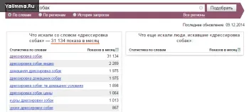 Yandex wordstat, hogyan kell használni