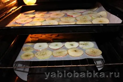 Apple chipek a kemencében - egy recept lépésről lépésre képek (3 receptek)