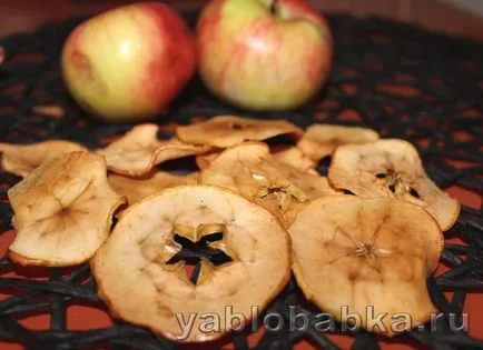 Apple chipek a kemencében - egy recept lépésről lépésre képek (3 receptek)