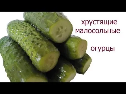 Малосольний огірок - калорійність на 100 грам, склад і способи приготування огірків