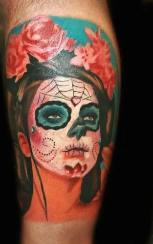 Az érték a cukor koponya tetoválás, Calavera, a művészet tetoválás! Tattoo fotók, tetoválás Kiev