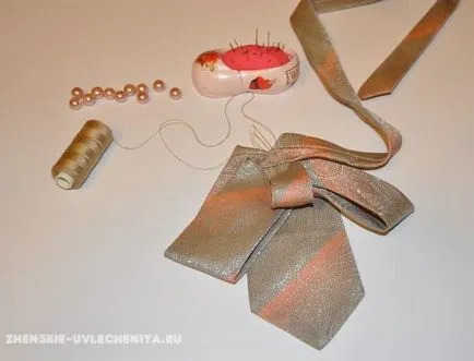 bijuterii pentru femei de la cravata unui om - cum să facă o broșă elegantă propriile mâini