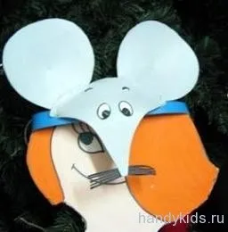 Маска миші з паперу