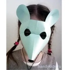 Маска миші з паперу