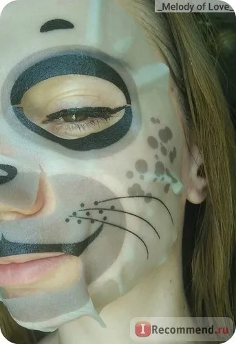 Маска для обличчя vilenta animal mask - «такі милі, але, такі різні за якістю тканинні маски від