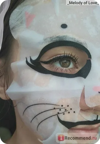 Маска для обличчя vilenta animal mask - «такі милі, але, такі різні за якістю тканинні маски від