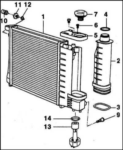 Bmw 5 (E39), demontarea și montarea radiatorului, bmw 5