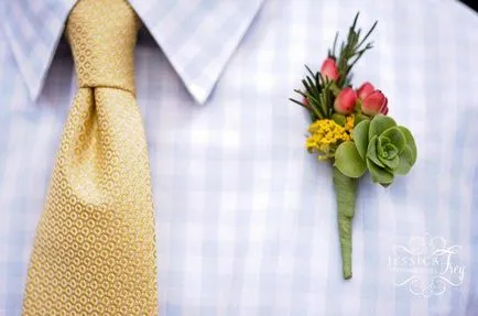 Boutonniere a vőlegény