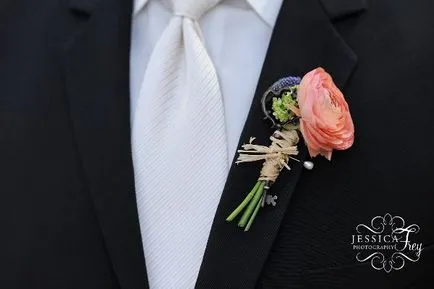 Boutonniere a vőlegény