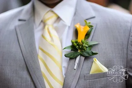 Boutonniere a vőlegény