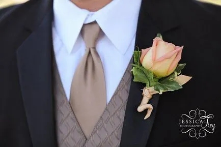 Boutonniere a vőlegény