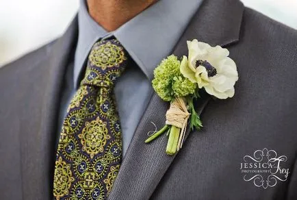 Boutonniere a vőlegény