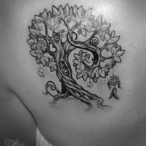 Ce copac tatuaj cu rădăcini pentru bărbați, simbolismul și semnificația tatuaj cu rădăcini