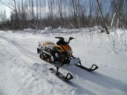 Snowmobile Dingo Irbis (Dingo zăpadă leopard) T125 sau „câine în nord“, excursii de pescuit, taxa de pescuit,